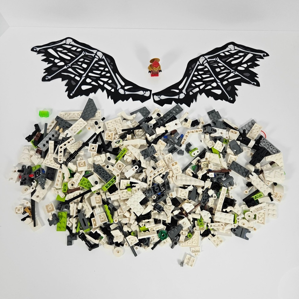 LEGO Ninjago 71721 Skull Sorcerer's Dragon Wings Manual Kai Minifigure As Is